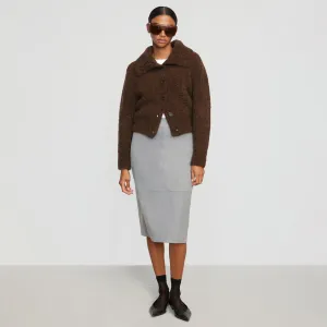 Yulia Back-Split Suiting Skirt All Day Comfort Ethically Made
