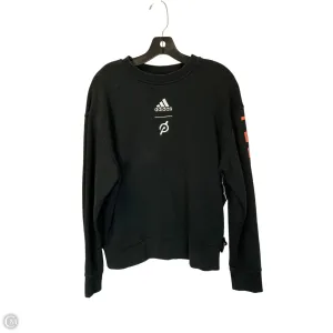 Athletic Sweatshirt Crewneck By Adidas In Black, Size: M Model Edge