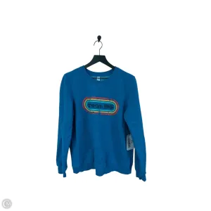 Sweatshirt Crewneck By Zyia In Blue, Size: S AntiClingFabric
