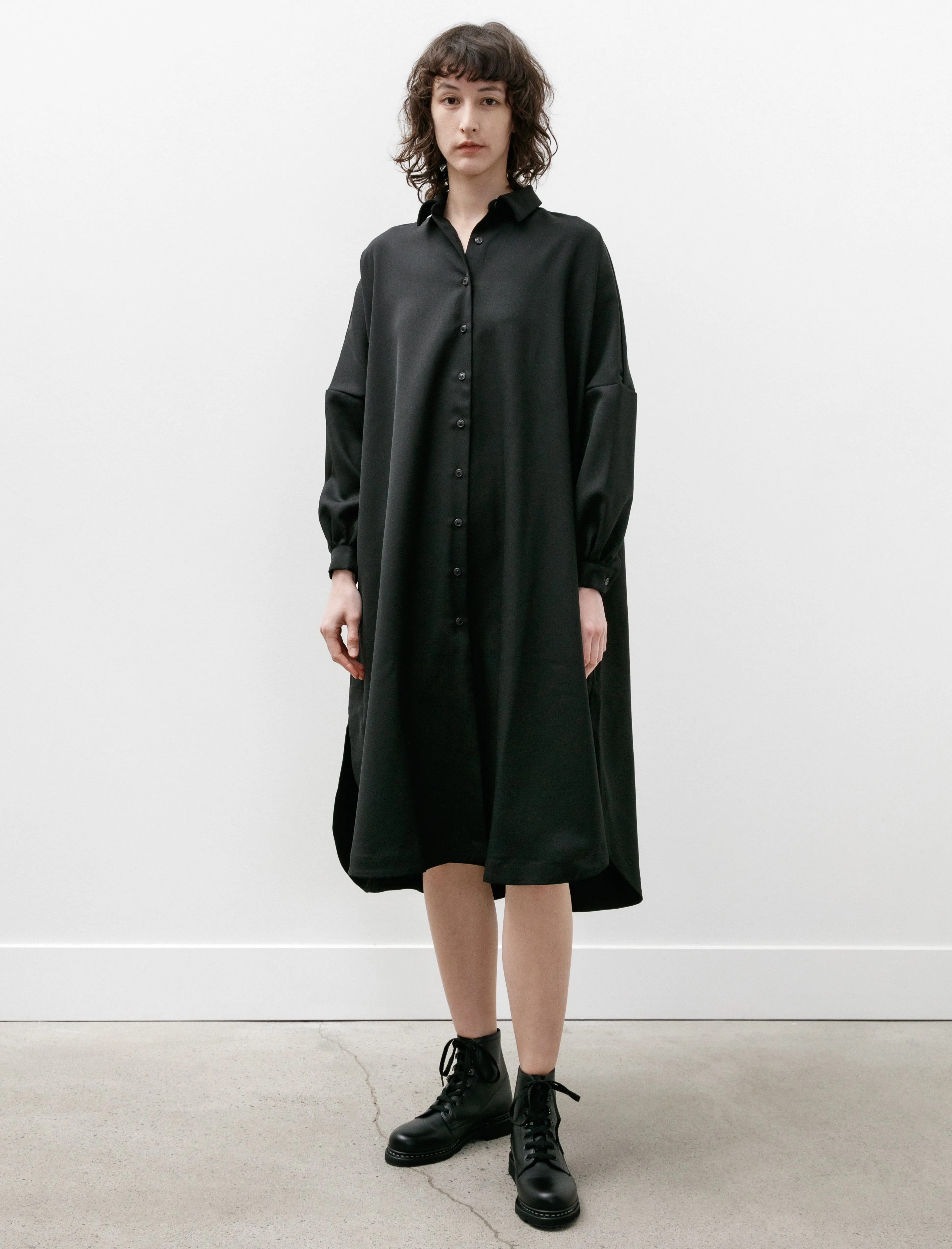 DurableThreadwork Yuki Long Shirt Gabardine Black