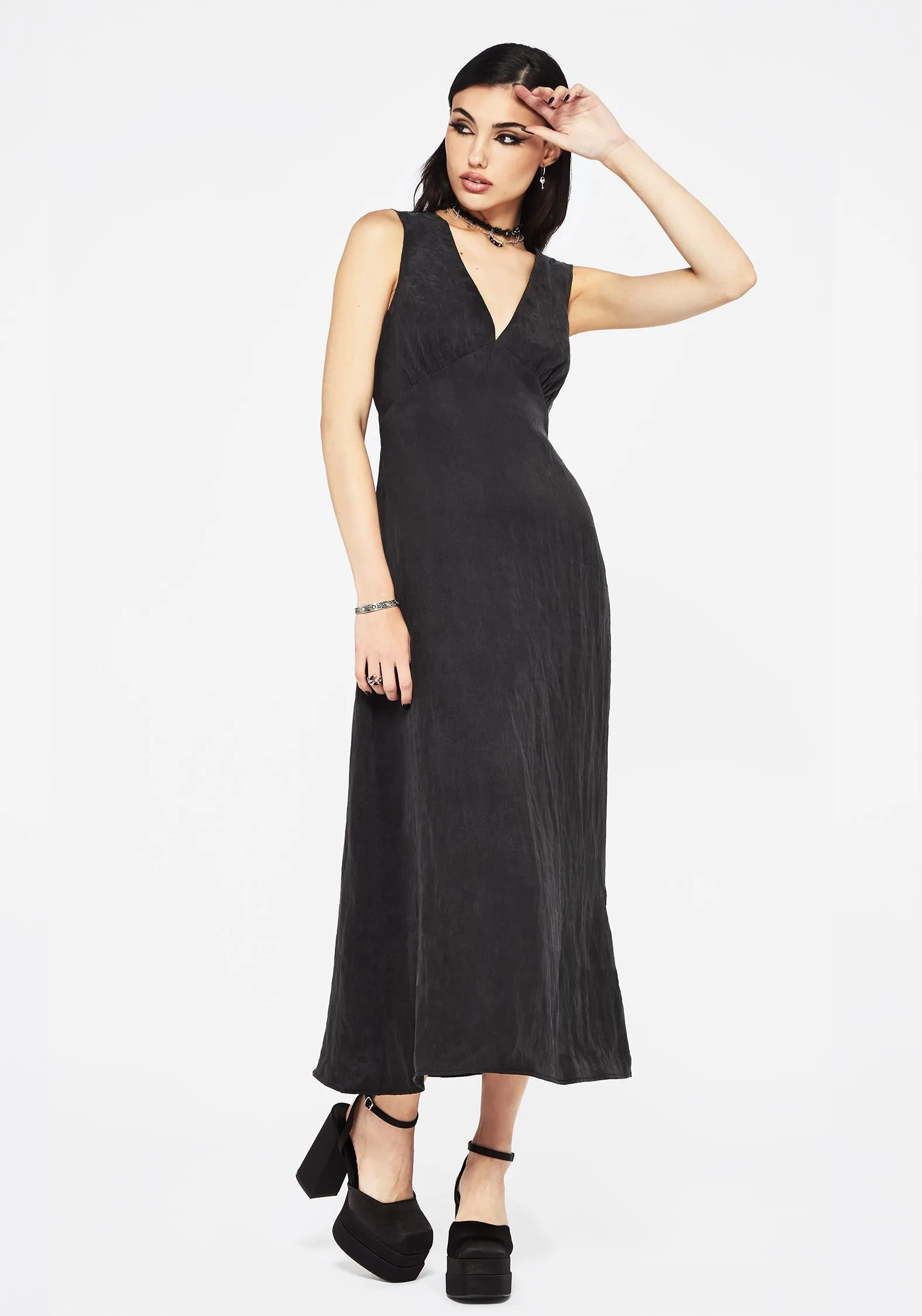 Flow Line Maeve Lyocell Blend Floral Embroidered Cami Maxi Dress