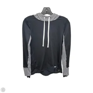 FlexibleWaistband Athletic Sweatshirt Hoodie By Under Armour In Black & Grey, Size: Xs
