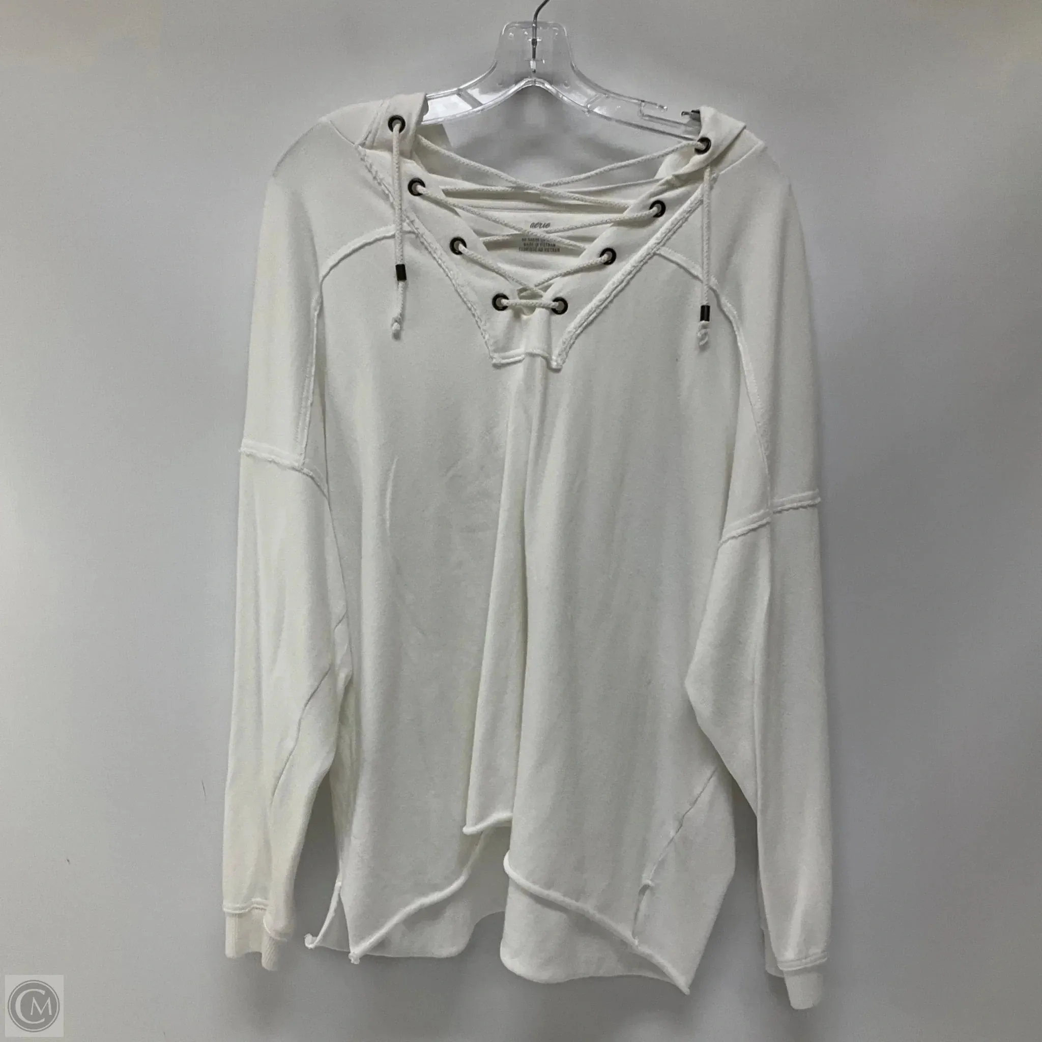 Speed Soul Sweatshirt Hoodie By Aerie In White, Size: S
