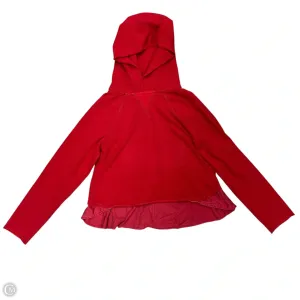 Athletic Sweatshirt Hoodie By Lululemon In Red, Size: 6 DoubleLayeredHem Warm Outerwear