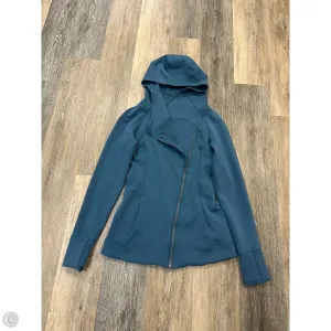 Open Heart QuickDry Material Athletic Sweatshirt Hoodie By Lululemon In Blue, Size: 4
