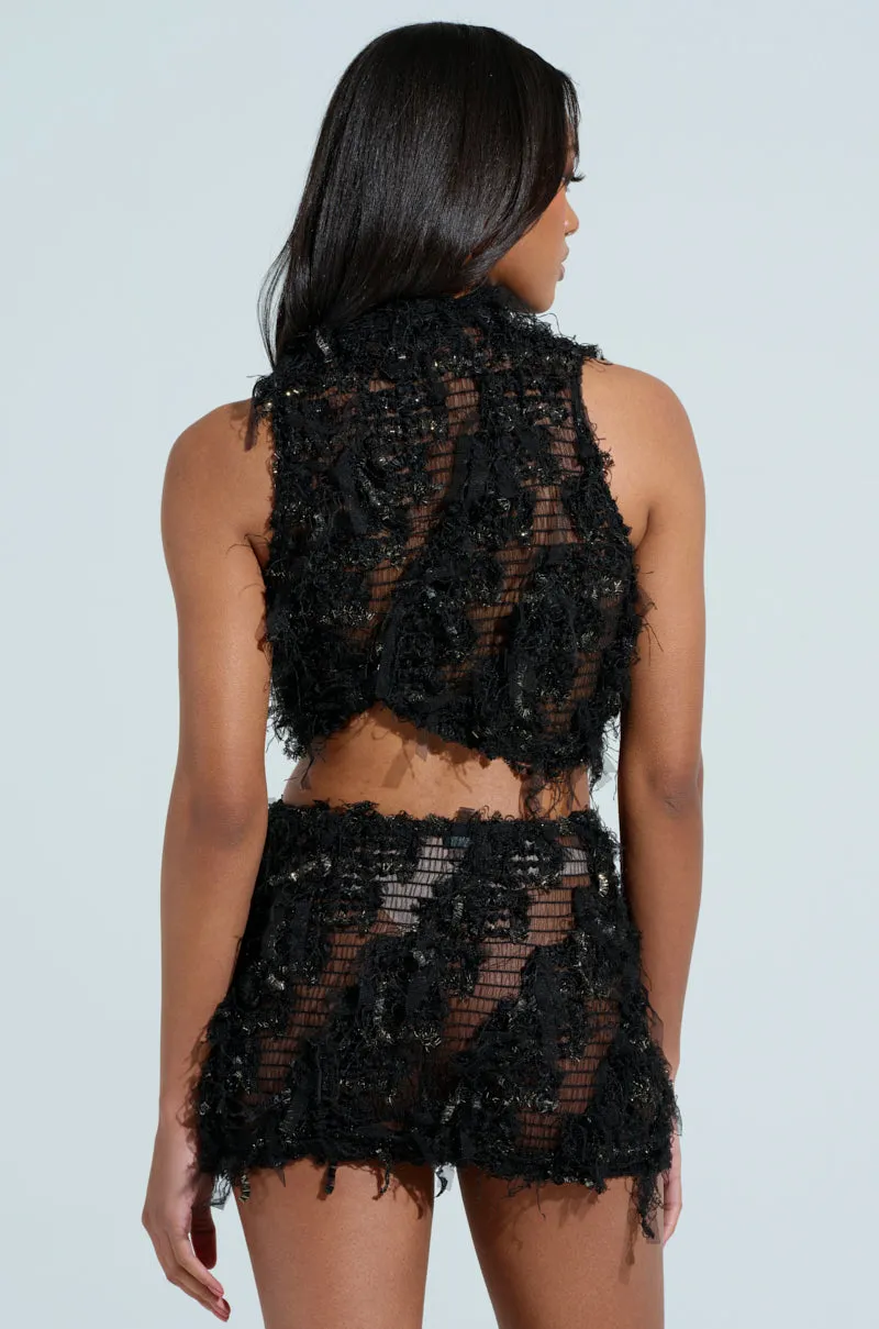 Tension Balanced Smooth No Roll Hem THE SHOW STOPPER TEXTURE SLEEVELESS TOP