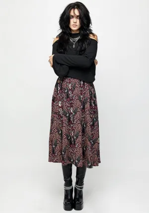 Chic Mood Hemlock Tie Detail Midi Skirt
