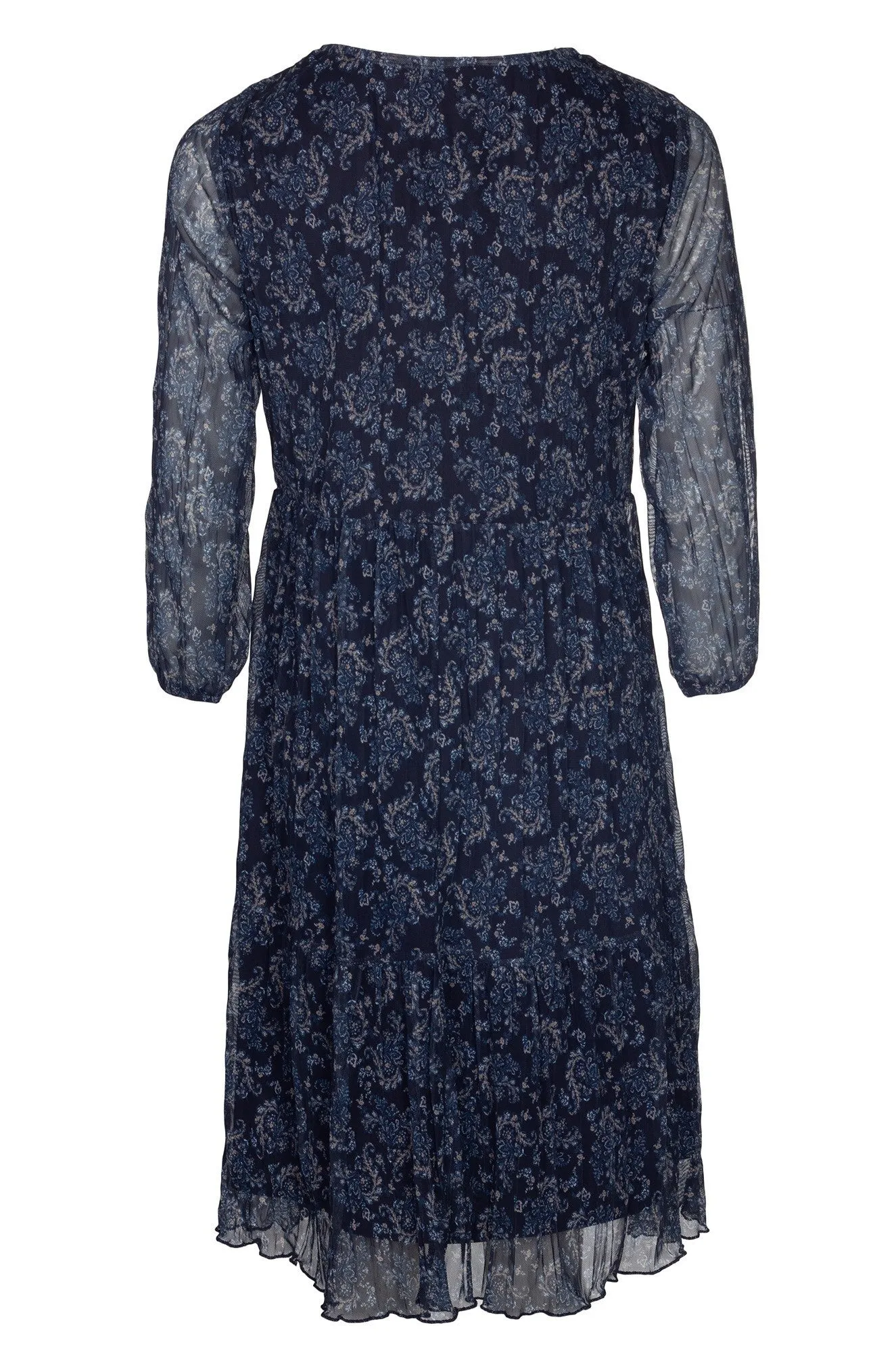 Park Day Thermal regulation Crushed Mesh Dress | NAVY PAISLEY | 4512B1