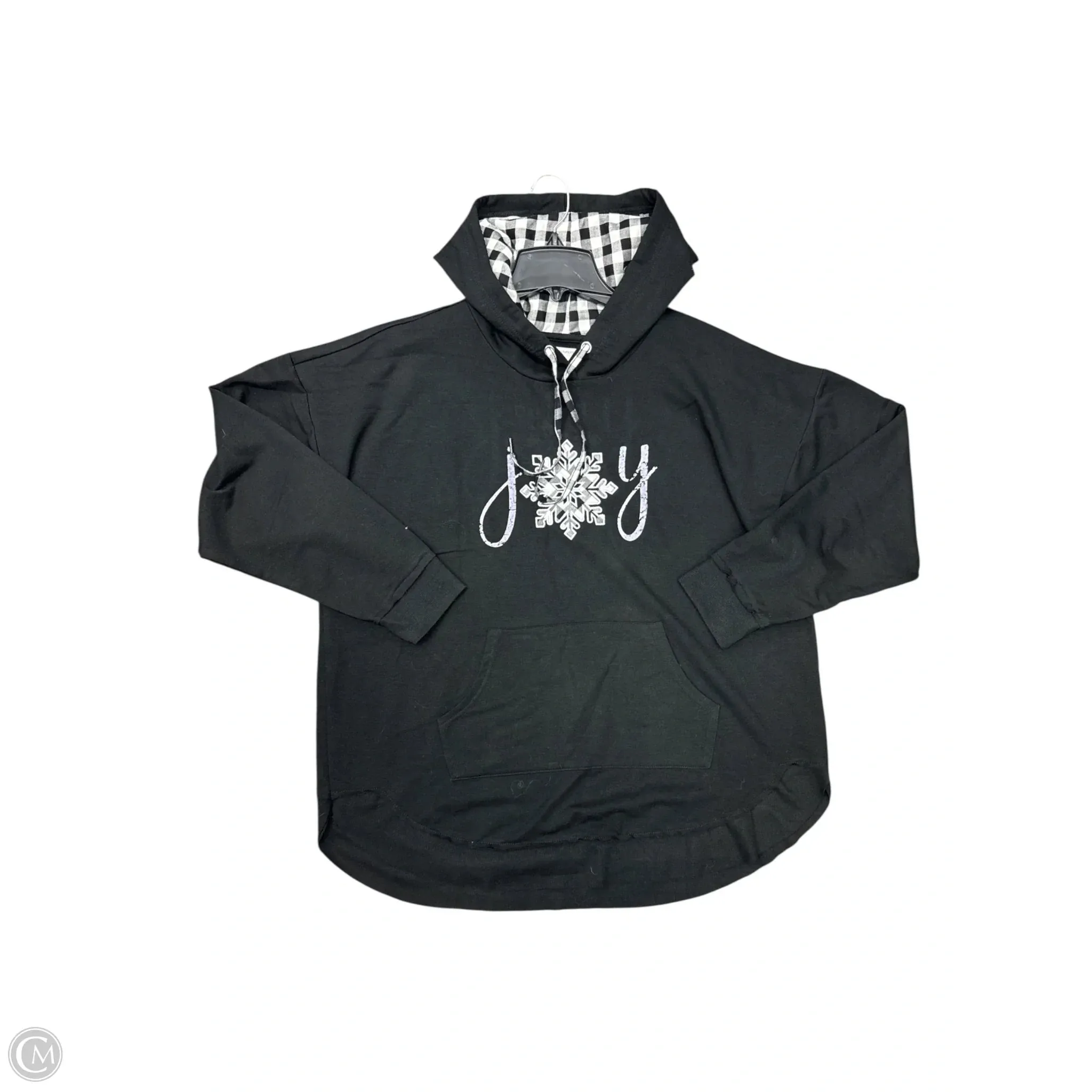 Sweatshirt Hoodie By Maurices In Black, Size: 1x Transitional Fashion