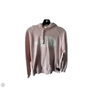LayeredConstruction Calm Core Sweatshirt Hoodie By The North Face In Pink & White, Size: M