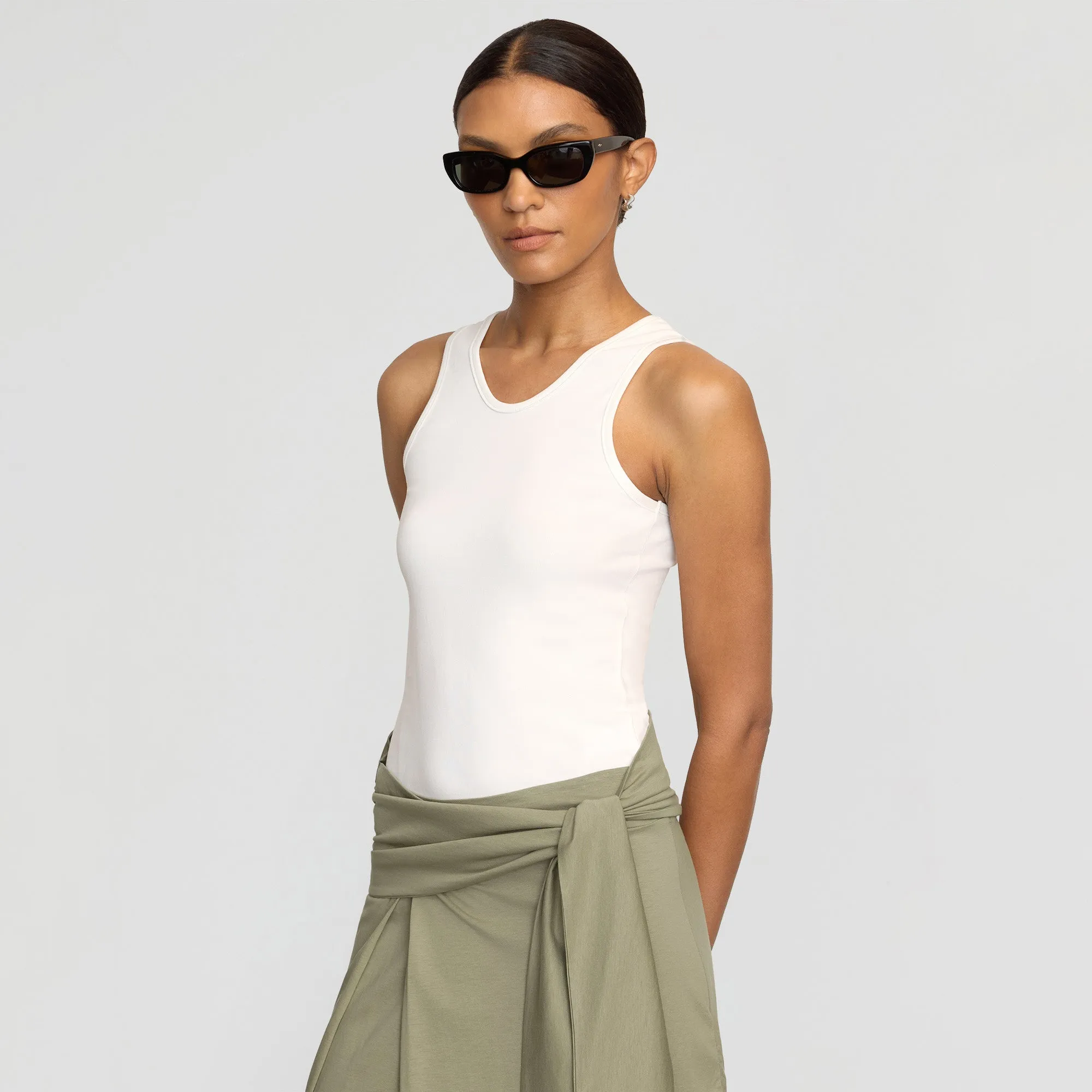 Casual Fit Prithi Scoop-Neck Tank