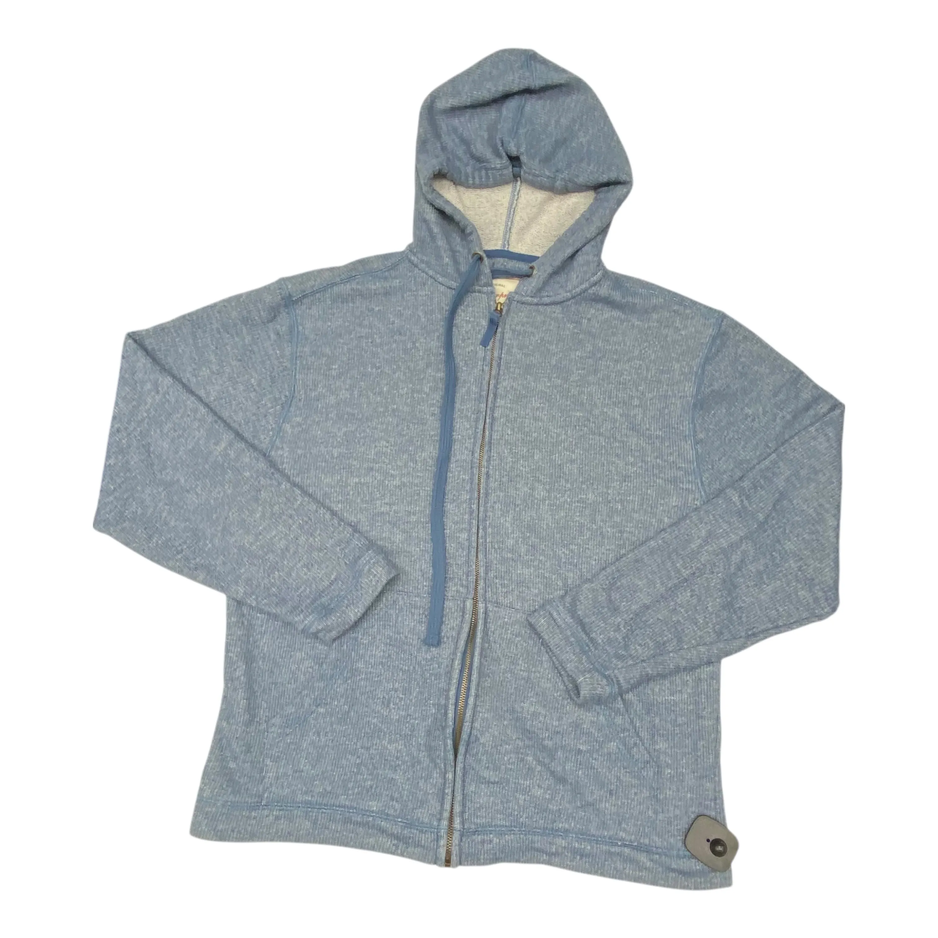Downtown Cool Sweatshirt Hoodie By Weatherproof In Blue, Size:L