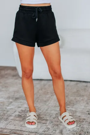 Trendy Fit Eco Conscious Packaging Riggs Lounge Shorts - Black