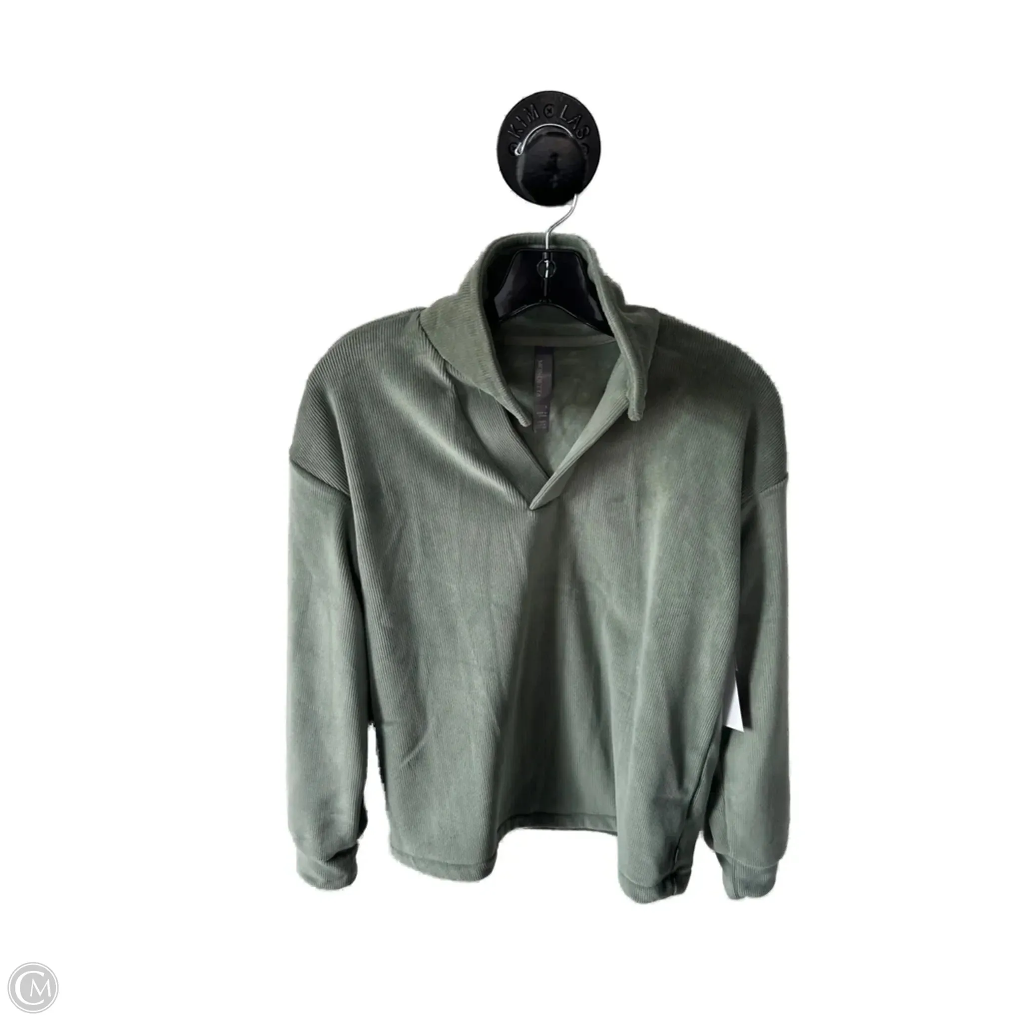 Ultraviolet Protection Athletic Sweatshirt Collar By Mondetta In Green, Size: S