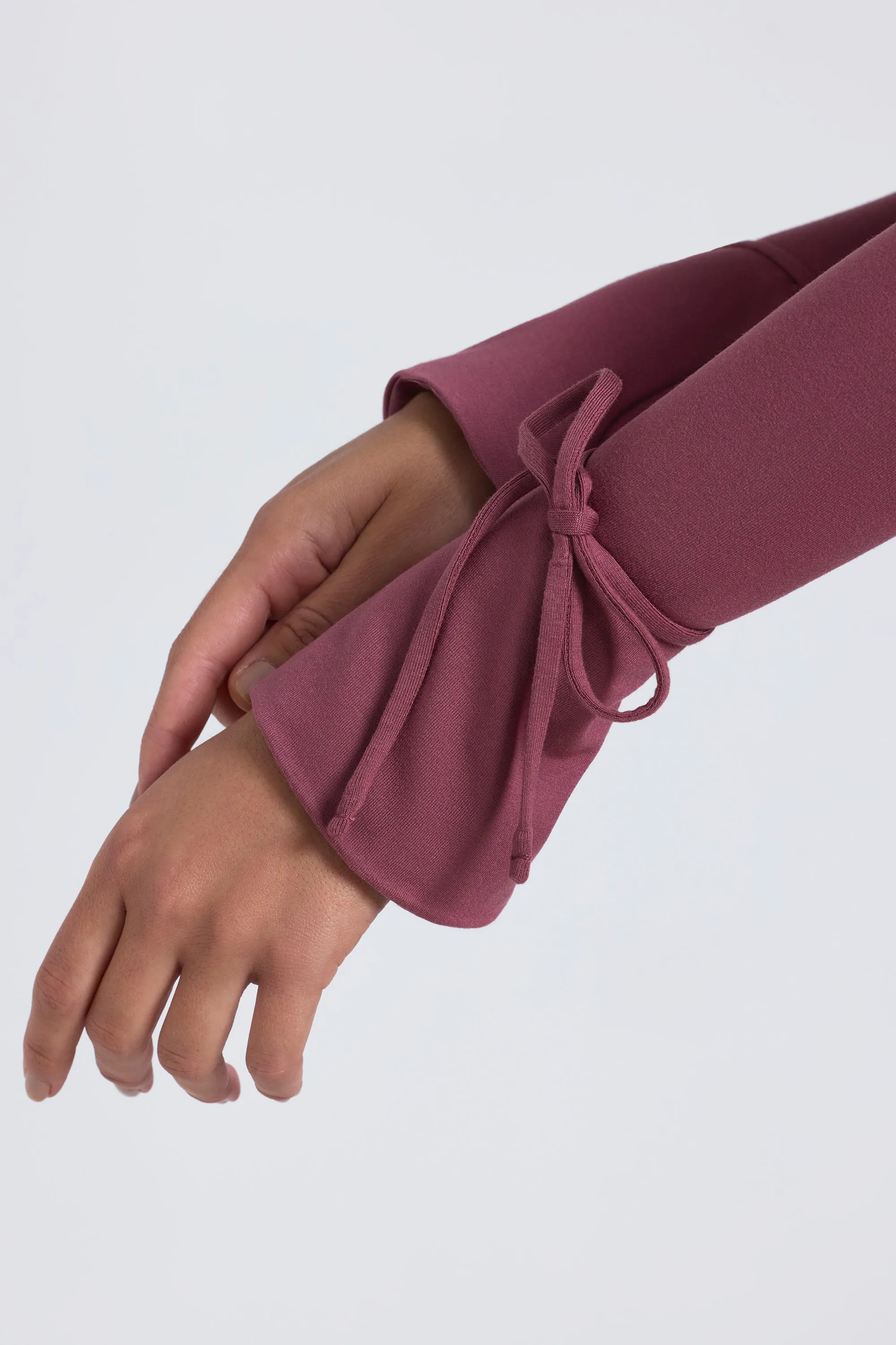 FrictionResistantFabric Dream Base Modal Square-Neck Midaxi Dress in Plum
