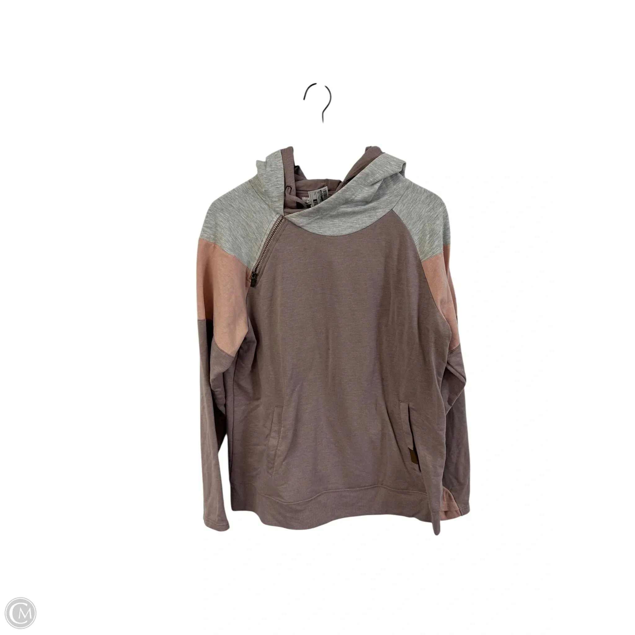 Sweatshirt Hoodie By Maurices In Grey & Purple, Size: L Summer Style
