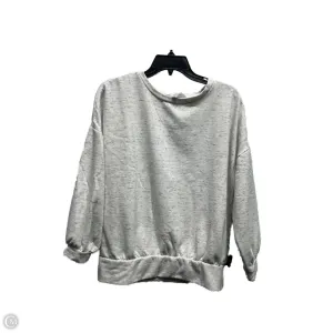 Sweatshirt Crewneck By Workshop In Grey & White, Size: S AntiBacterialTreatment