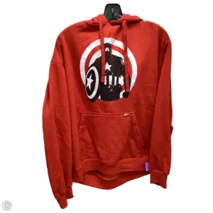 SmoothZipper premium fabric Sweatshirt Hoodie By Clothes Mentor In Red, Size: M