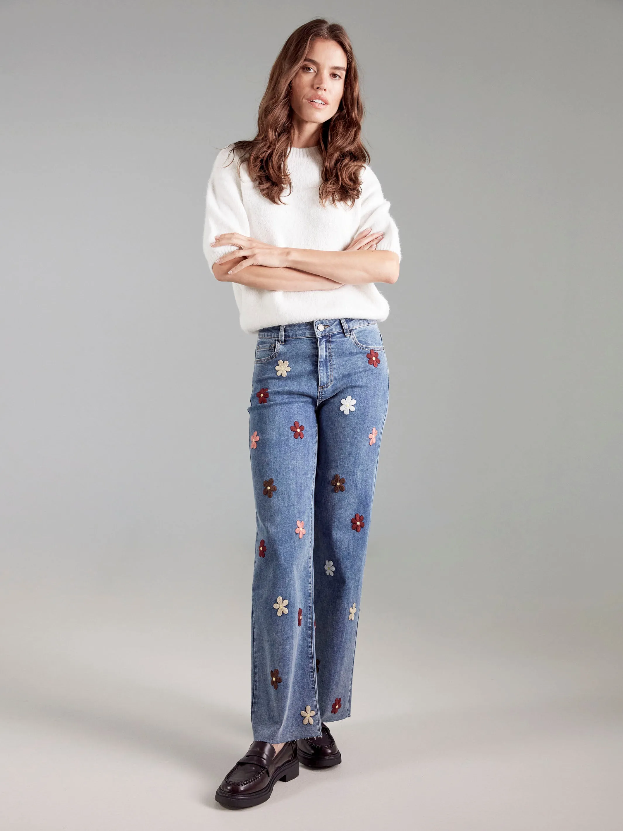 Balloon Elbow Sleeve Knit Sweater - Ecru Casual Outfit Stylish Apparel