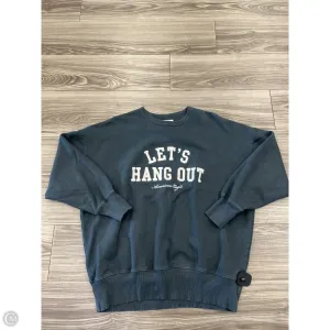 Sweatshirt Crewneck By American Eagle In Grey, Size: M Tale Core Relaxed Blouse