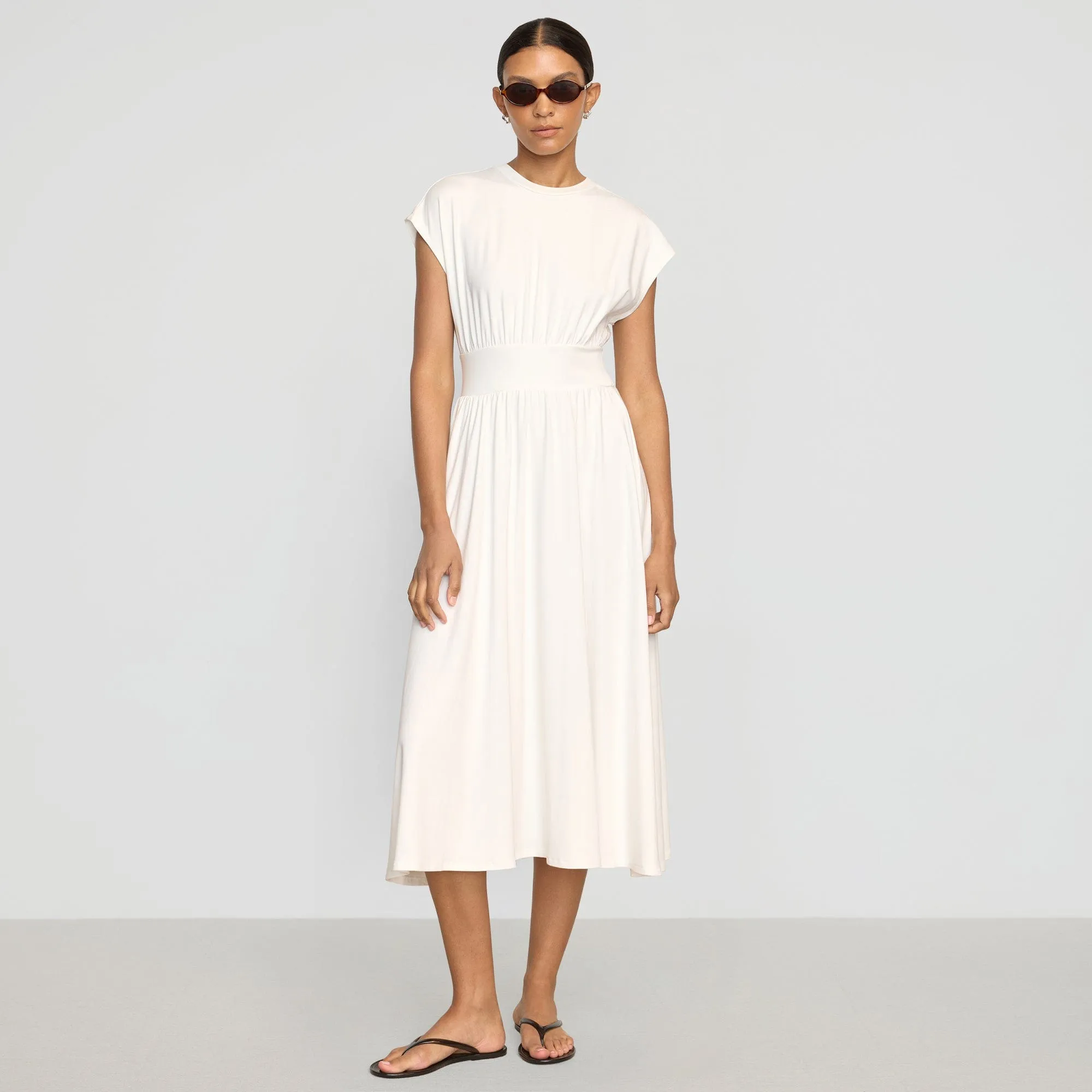 Prima Jersey Midi Dress MultiPocket Design Timeless Look