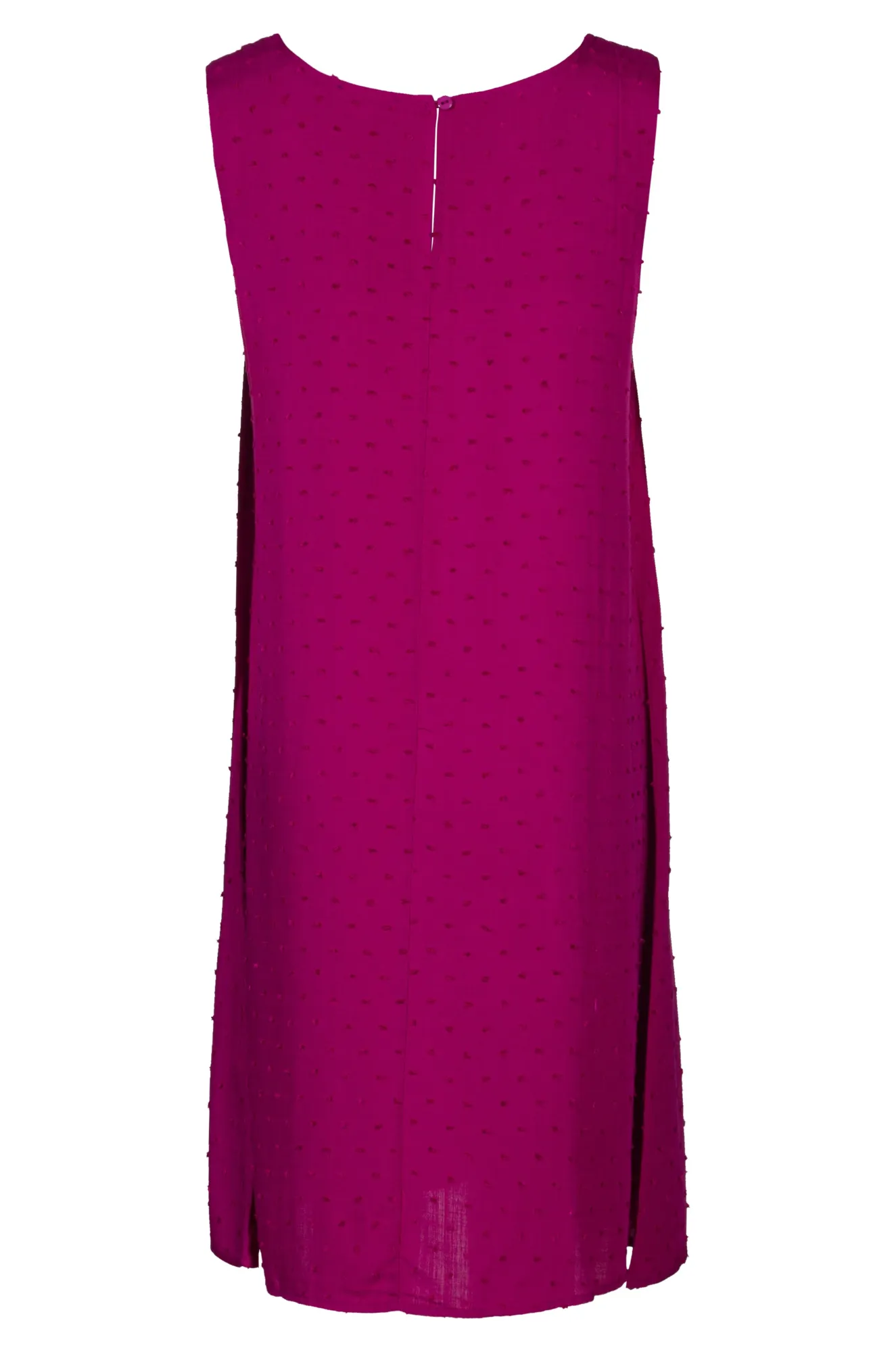 Heart Glow Sleeveless pleat front Dress | MAGENTA | 6133A1