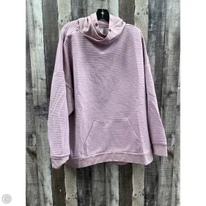HeatReflective Lining Sweatshirt Hoodie By Cme In Mauve, Size: 3x