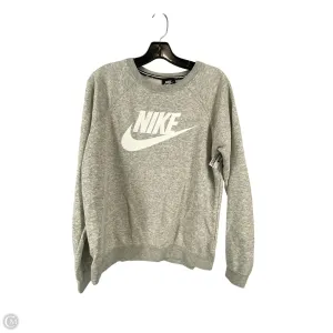 Motion Core Metro Mode Sweatshirt Crewneck By Nike In Grey, Size: S