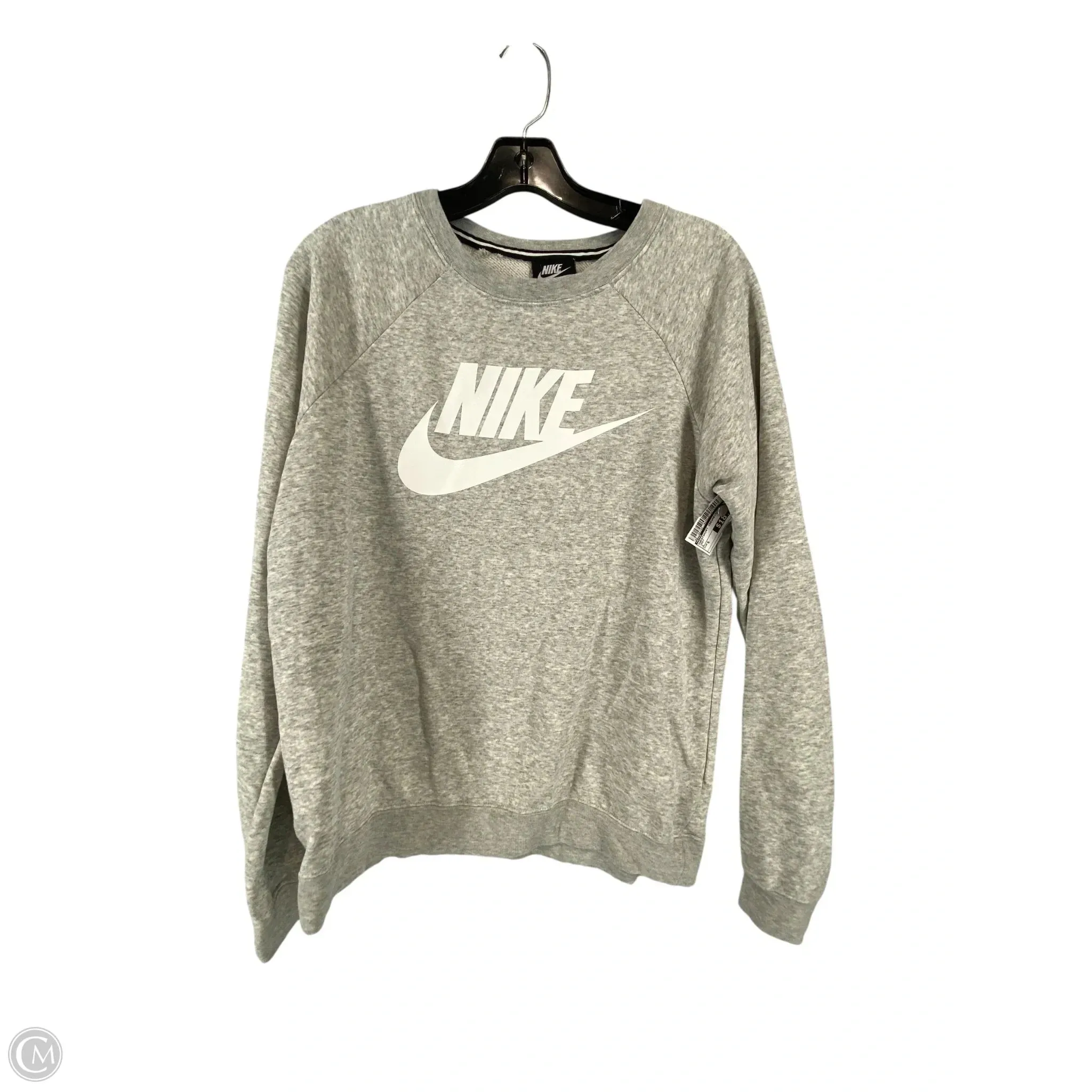Motion Core Metro Mode Sweatshirt Crewneck By Nike In Grey, Size: S