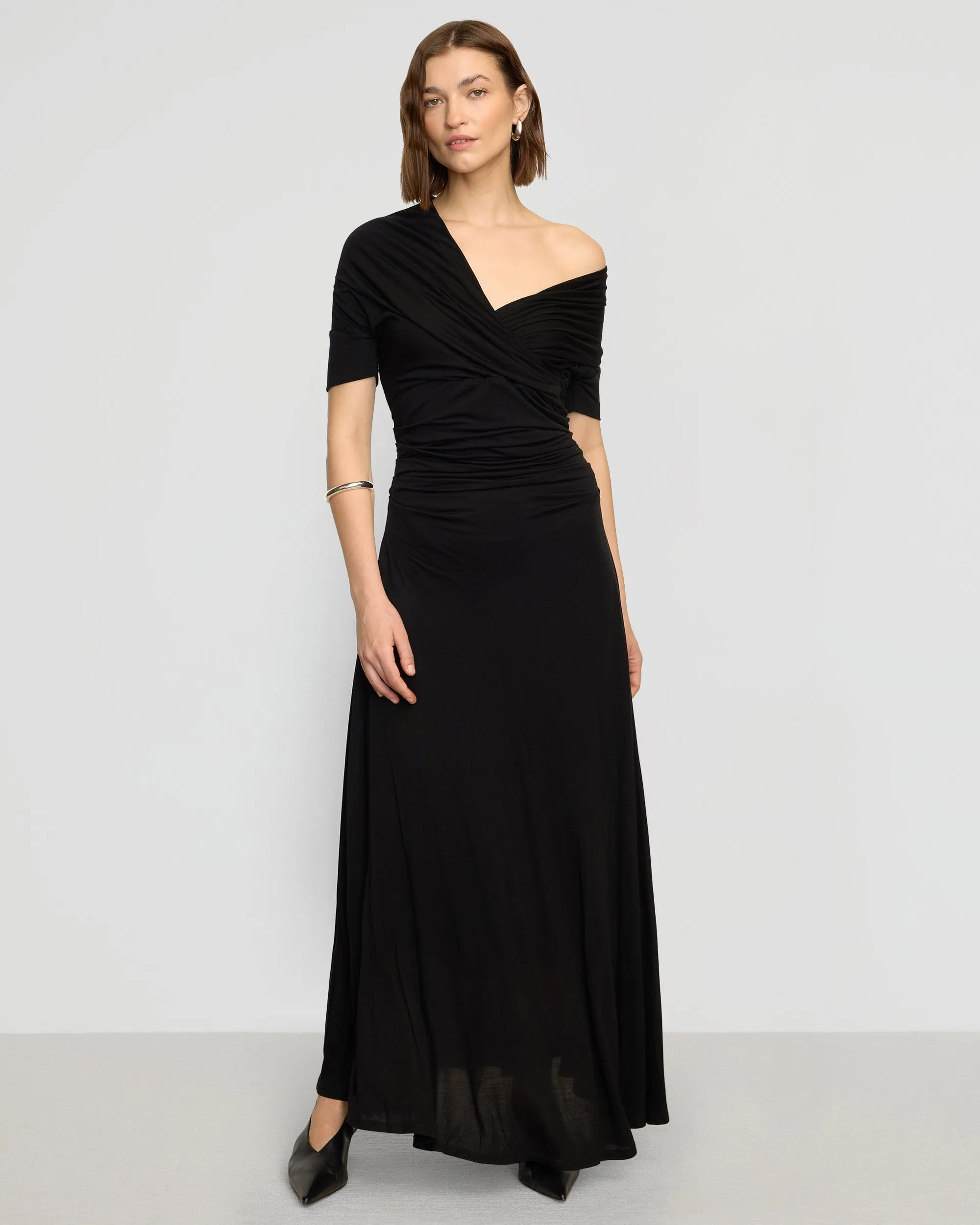 Thilda Ruched Off-Shoulder Dress Data Mode MeshVentilation