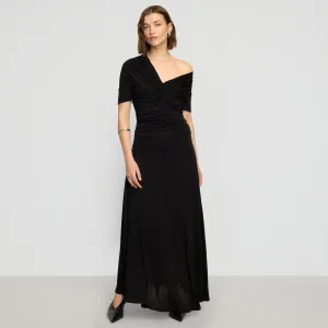Sheer Fit Thilda Ruched Off-Shoulder Dress