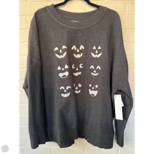 Elegant Glow Sweatshirt Crewneck By Maurices In Grey & White, Size: Xxl