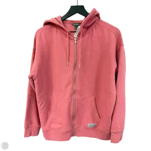 Sweatshirt Hoodie By Eddie Bauer In Pink, Size: S Sustain Glow Fur Fit