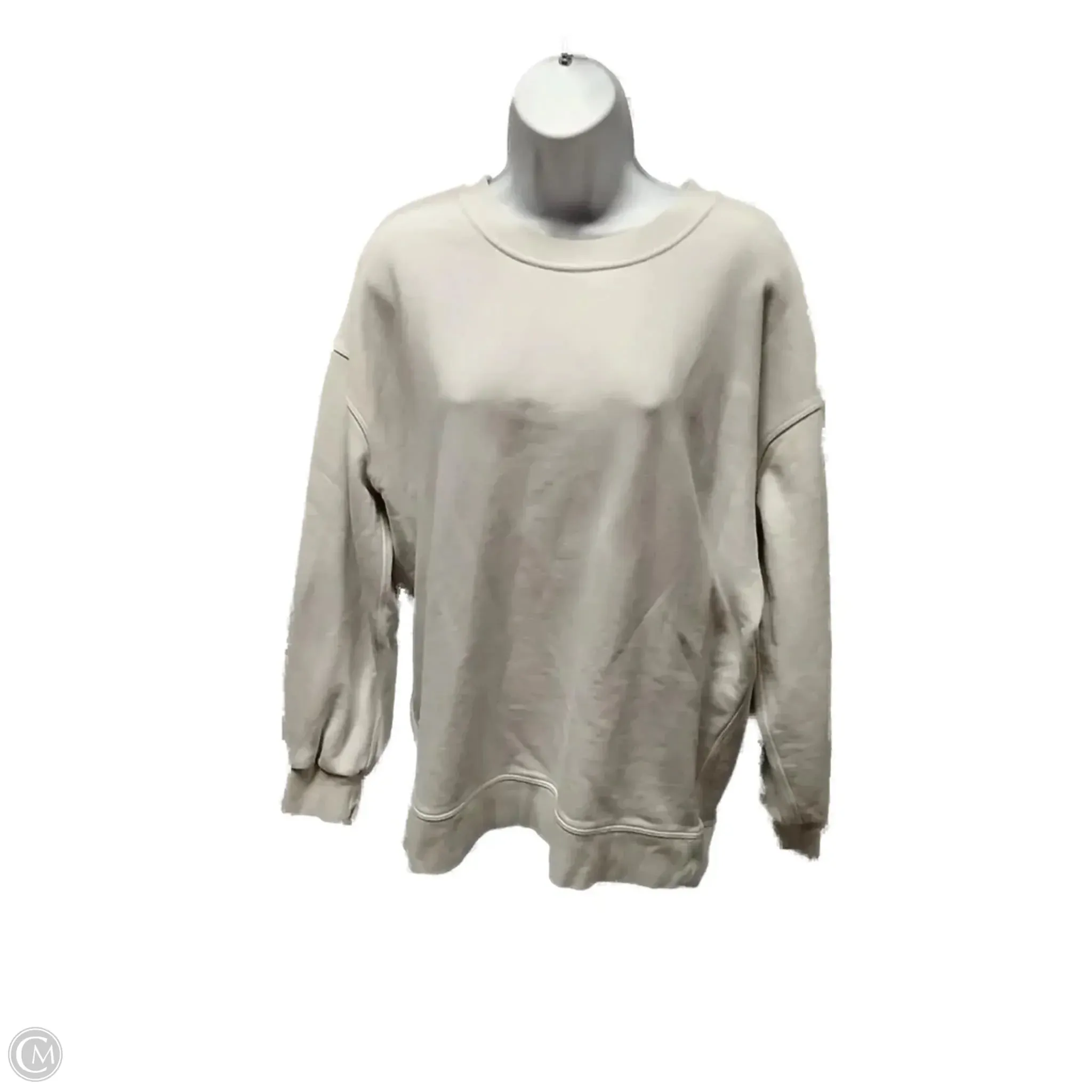 Business Outfit Smart Casual Athletic Sweatshirt Crewneck By Lululemon In White, Size: 6