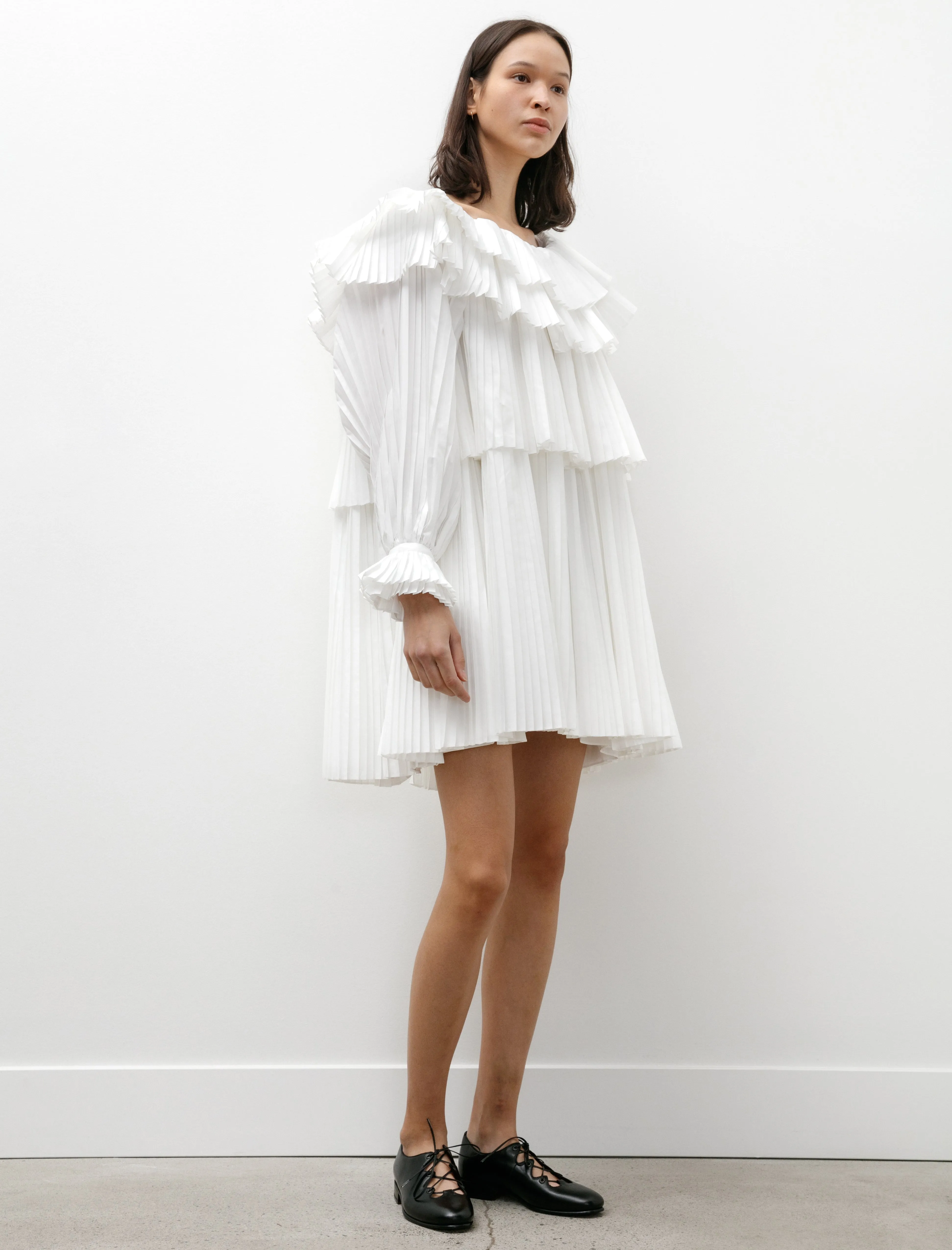 Brunch Dress White Art Mood