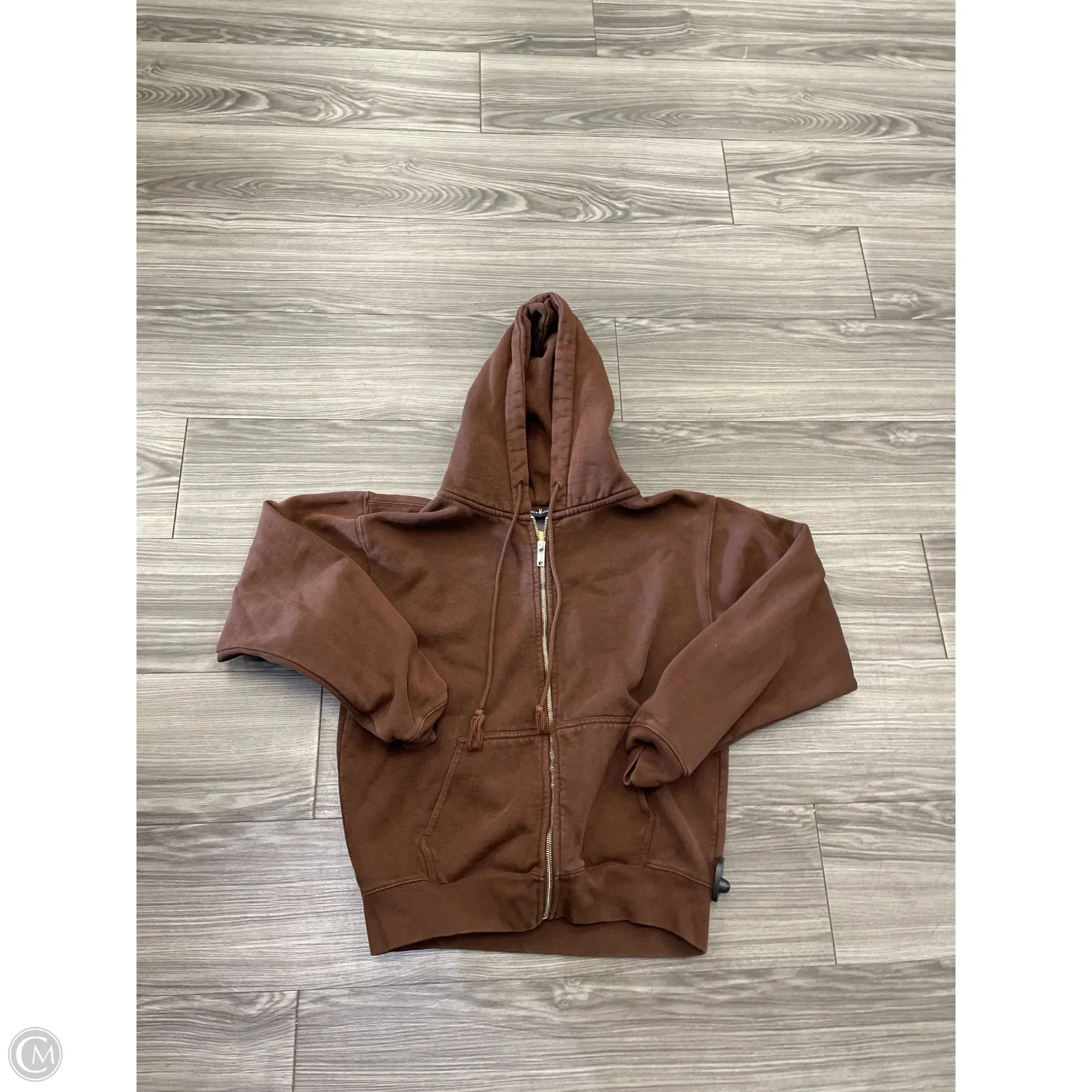 Sweatshirt Hoodie By Brandy Melville In Brown Comfortable Sleep