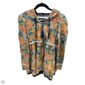 Sweatshirt Hoodie By Clothes Mentor In Multi-colored, Size: L LayeredNeckline french chic