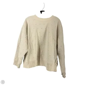 Trendy Jacket Relaxed Style Sweatshirt Crewneck By A New Day In Cream, Size: 2x