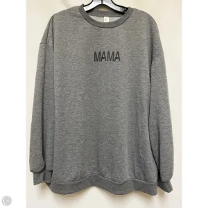 HighElasticity Fiber Clear Mind Sweatshirt Crewneck By Clothes Mentor In Grey, Size: L