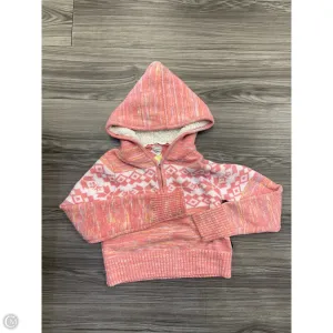 Sweatshirt Hoodie By No Boundaries In Pink & White, Size: M Matte Tone Trend Glow