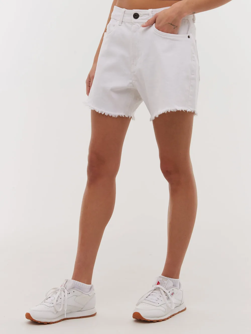 Kaylie High Rise Jean Shorts Late Breeze Relaxed Style