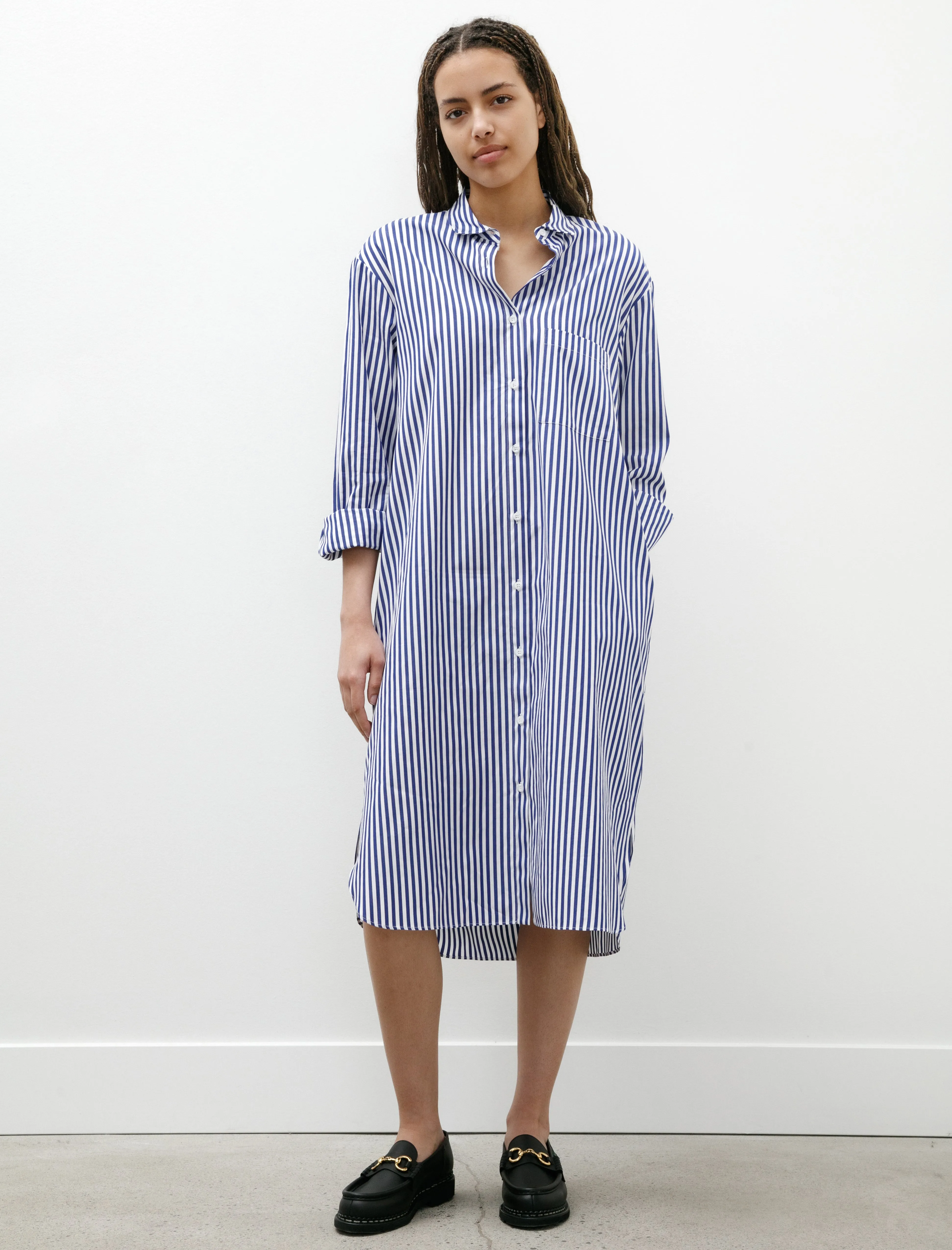 Cool Glow Shirt Dress Blue/White Stripes