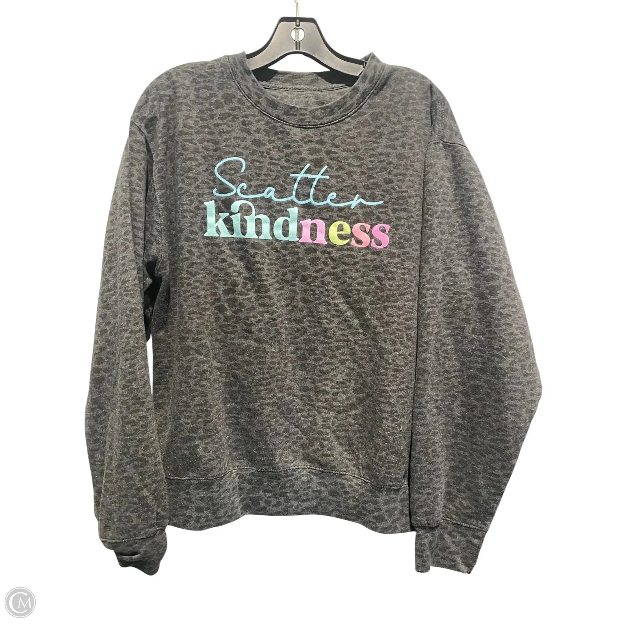 Sweatshirt Crewneck By Cmc In Animal Print, Size: M Tight Net CompressionEnhanced Fit