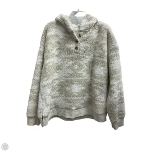 Music Mood Sweatshirt Hoodie By Sonoma In Brown & Cream, Size: Xl