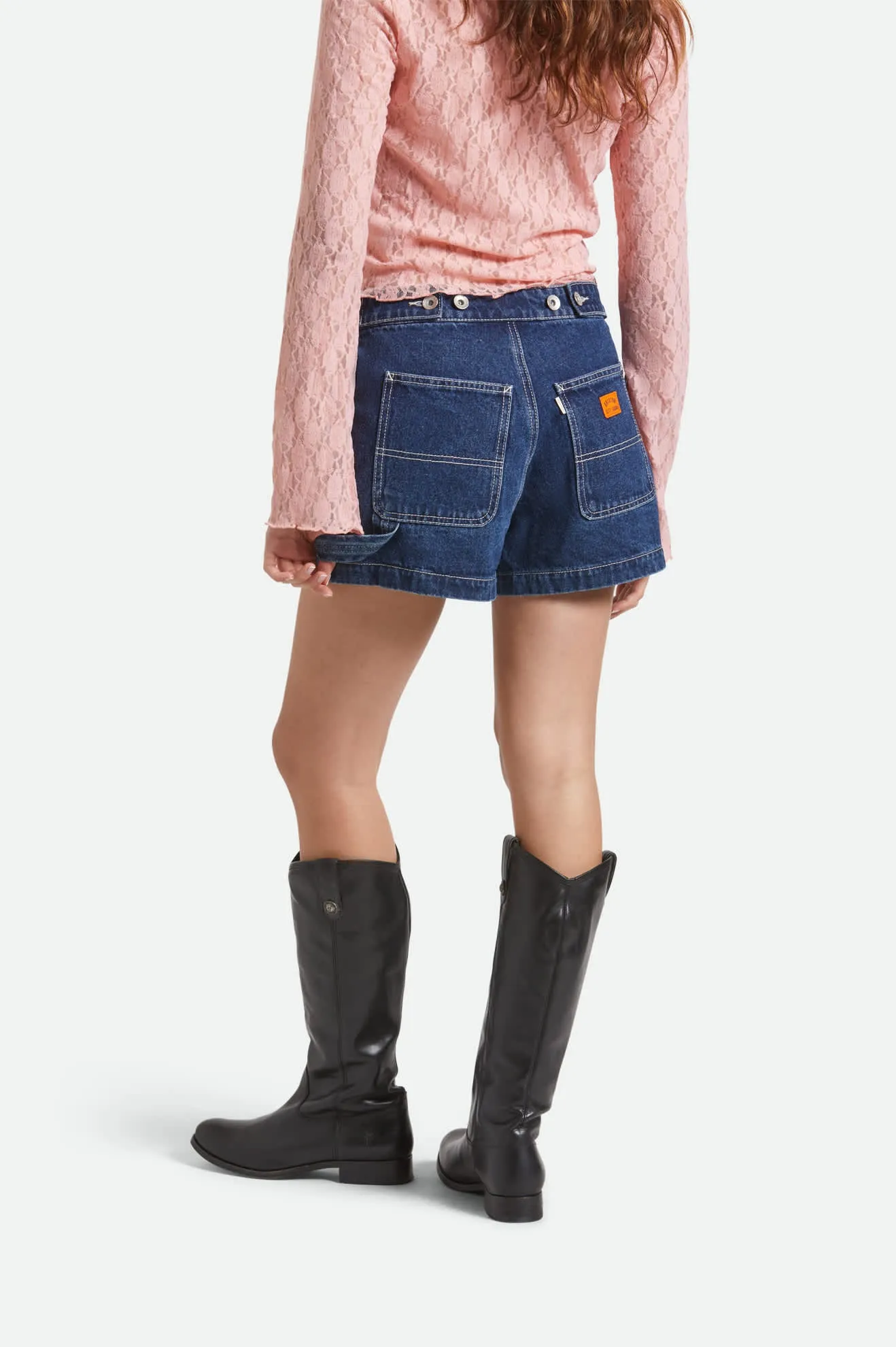 Wrap Skort - Rinse Denim UV resistant