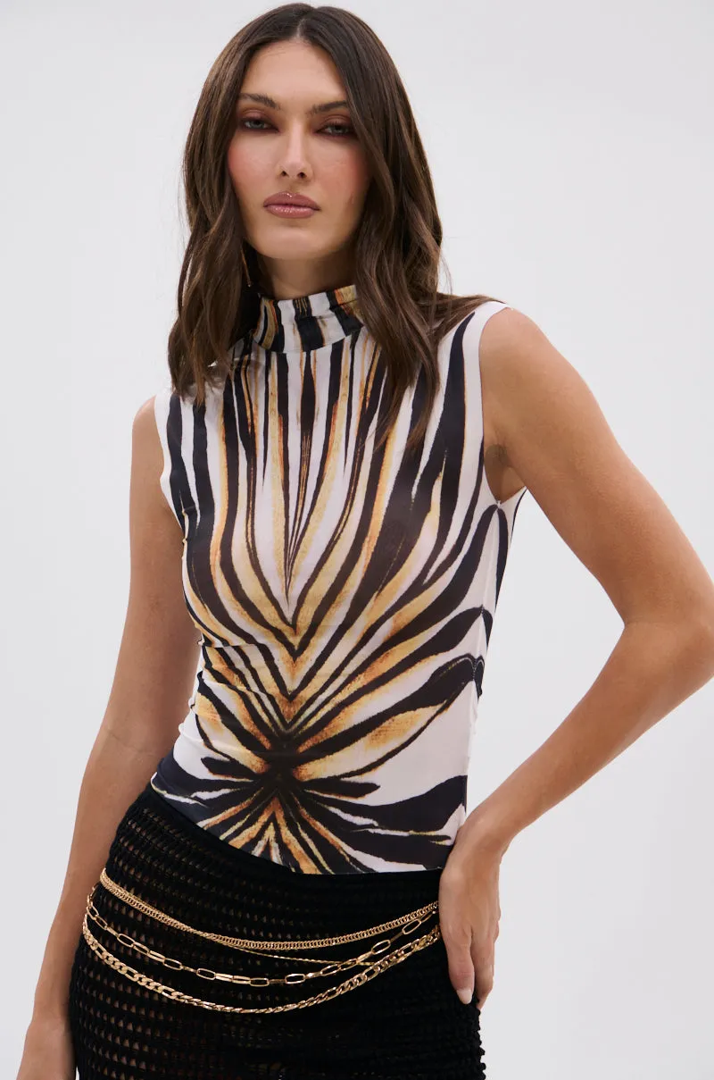PRIMAL SPIRIT SLEEVELESS MESH TOP V Neckline Options