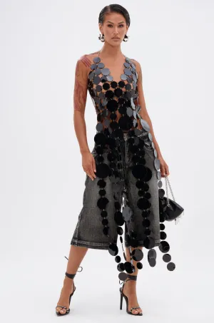 Lightweight Design GLAMOROUS CHAIN DETAIL HALTER TOP