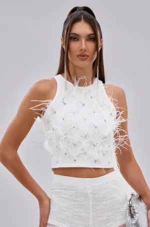 BIRDS OF A FEATHER SLEEVELESS TOP Air Fresh Body Mapping Design