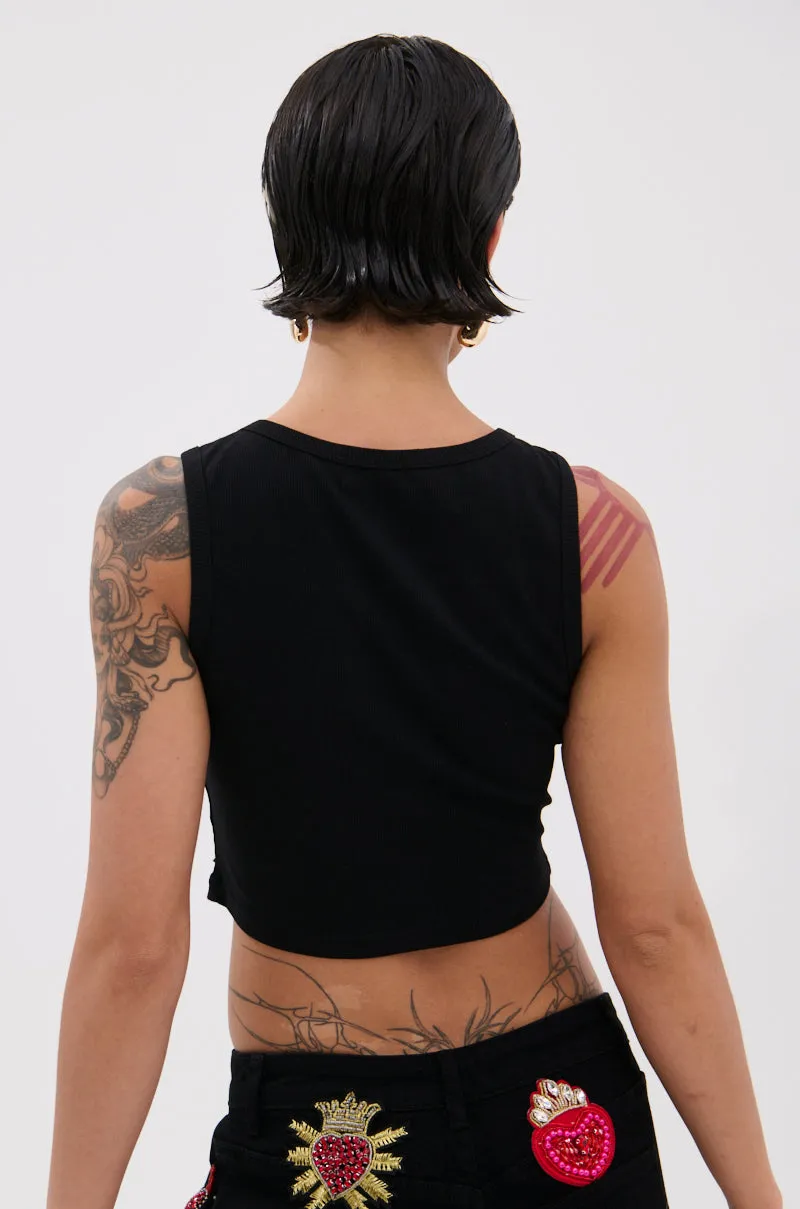 Minimalist Style LOVIN' YOU EMBELLISHED TANK TOP