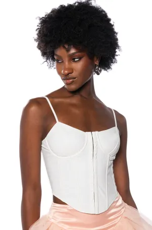 noise - generating Water Repellent Coating BE ABOUT IT SLEEVELESS FAUX LEATHER CORSET